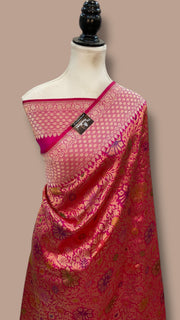 Ektara Pure Katan Silk Banarasi Handloom Saree - Tanchui Brocade - The Handlooms
