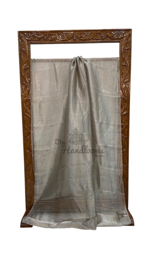Pure Kora Handloom Banarasi Saree - Plain - The Handlooms