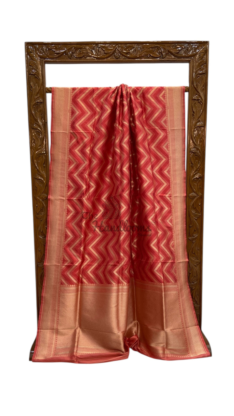 Pure Katan Silk Banarasi Handloom Saree - All Over Jaal Work - The Handlooms