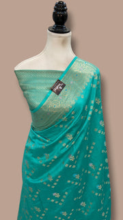 Pure Chiniya Silk Banarasi Saree - Gold Zari - The Handlooms