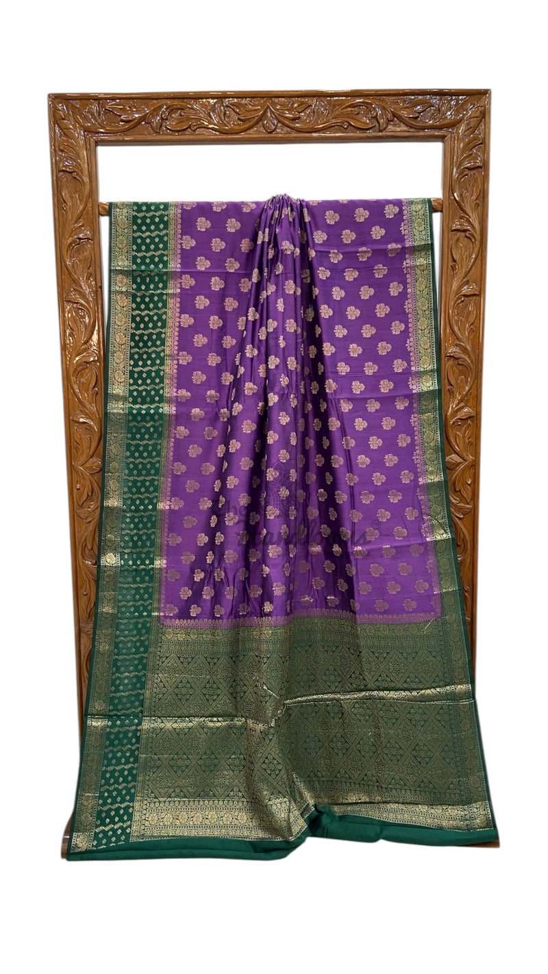 Pure Chiniya Silk Handloom Banarasi Saree - The Handlooms