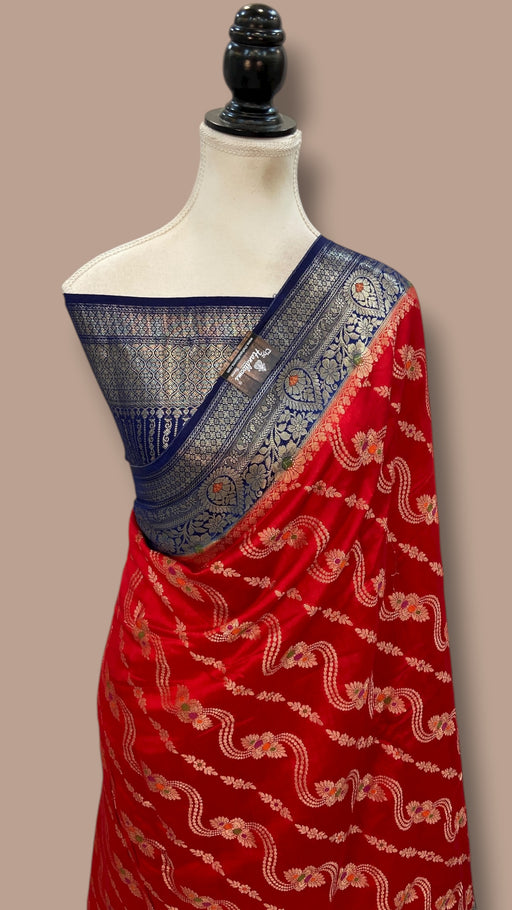 Pure Chiniya Silk Handloom Banarasi Saree - The Handlooms