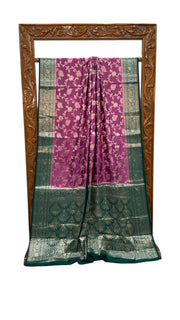 Pure Chiniya Silk Handloom Banarasi Saree - The Handlooms
