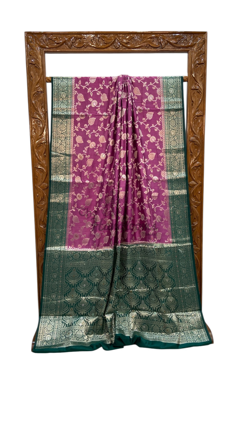 Pure Chiniya Silk Handloom Banarasi Saree - The Handlooms