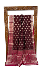 Pure Chiniya Silk Handloom Banarasi Saree - The Handlooms