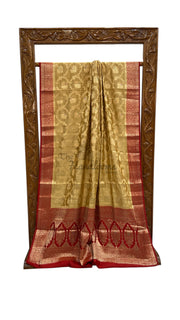 Pure Chiniya Silk Handloom Banarasi Saree - The Handlooms