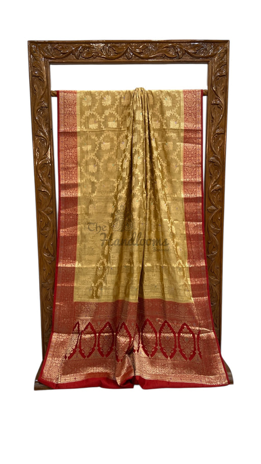 Pure Chiniya Silk Handloom Banarasi Saree - The Handlooms