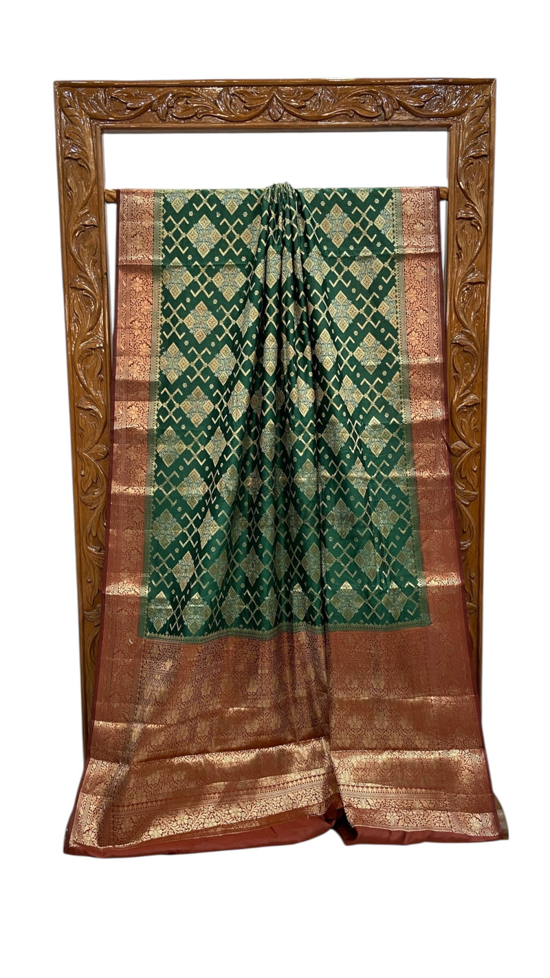 Pure Chiniya Silk Handloom Banarasi Saree - The Handlooms