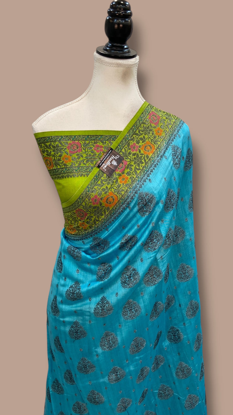Pure Chiniya Silk Handloom Banarasi Saree - The Handlooms