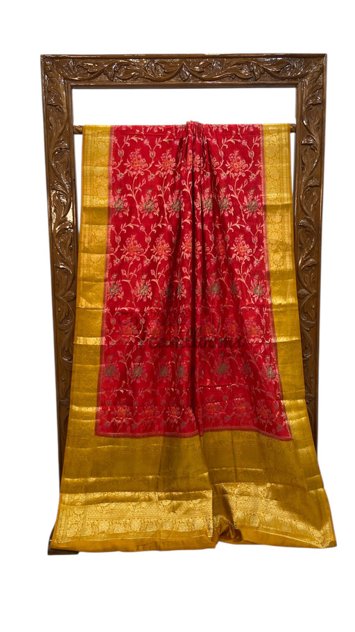 Pure Chiniya Silk Handloom Banarasi Saree - The Handlooms