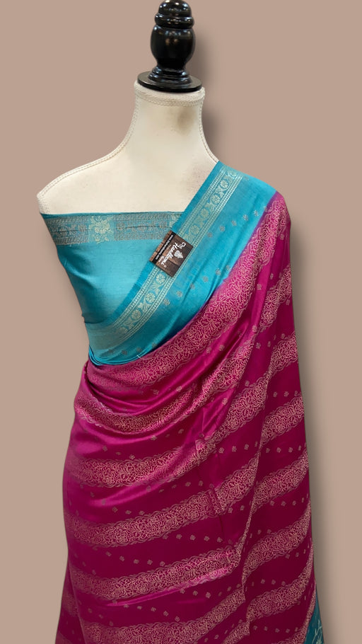 Pure Chiniya Silk Handloom Banarasi Saree - The Handlooms