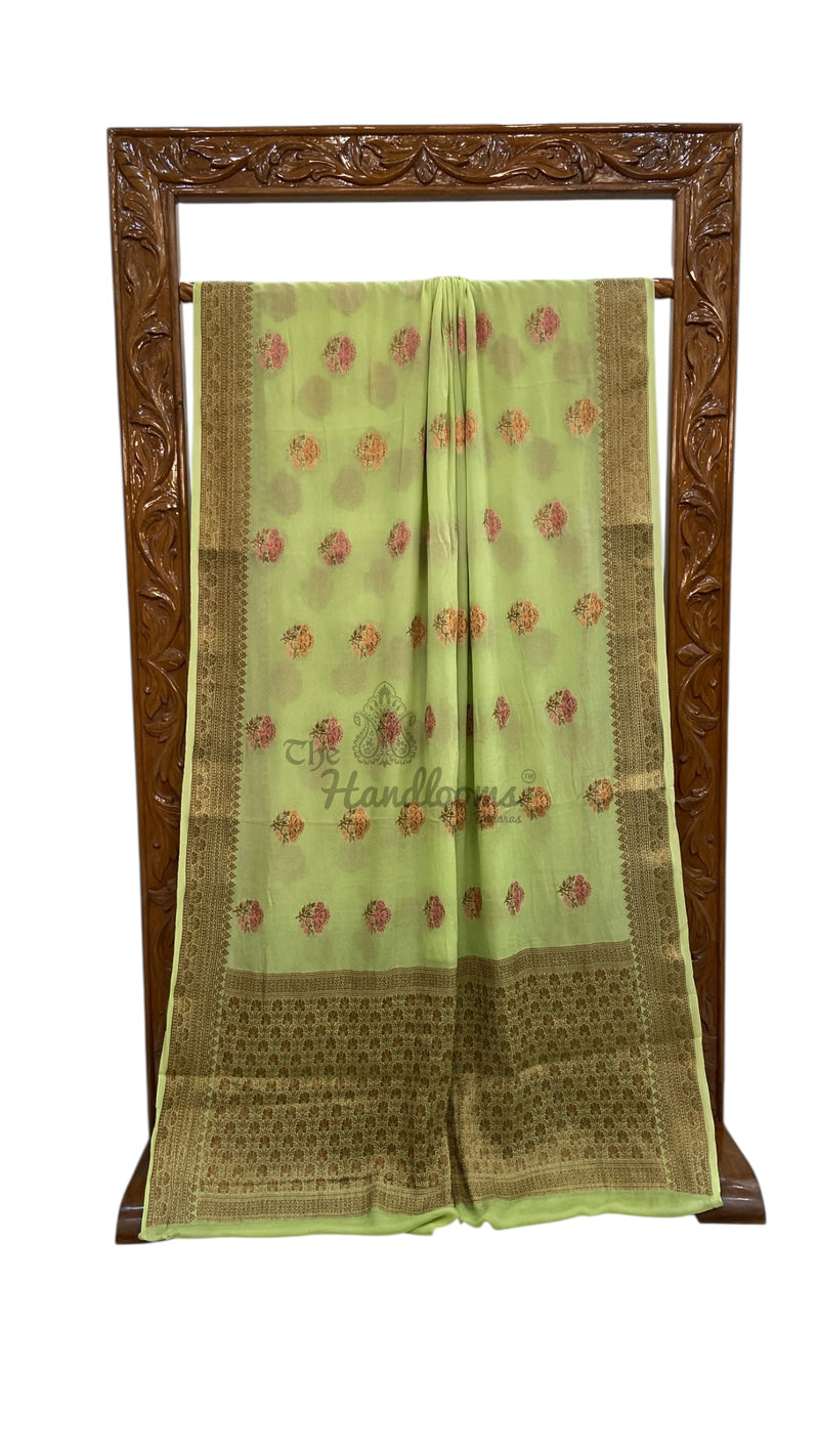 Pure Chiffon Khaddi Banarasi Saree