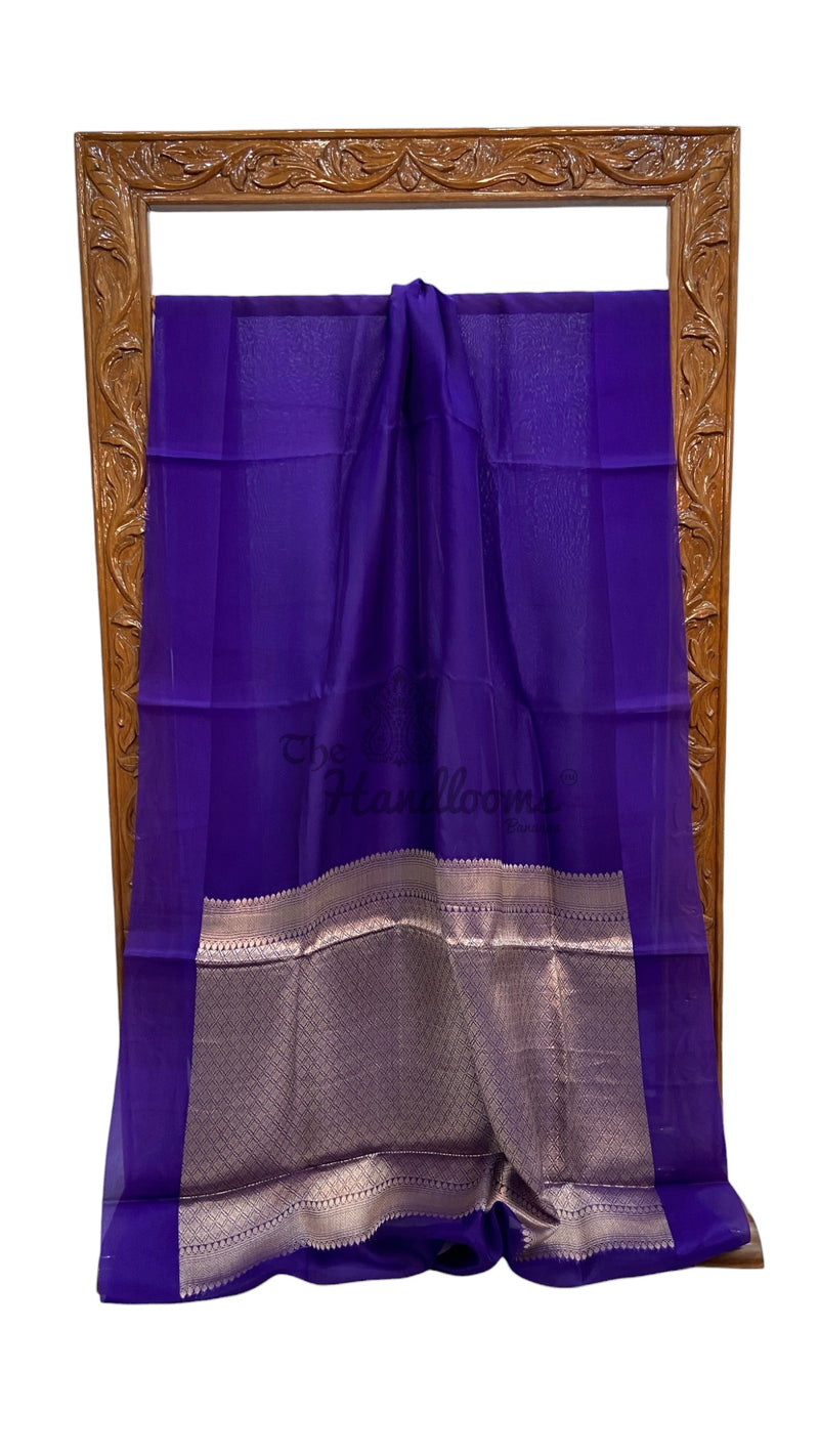 Pure Kora Handloom Banarasi Saree