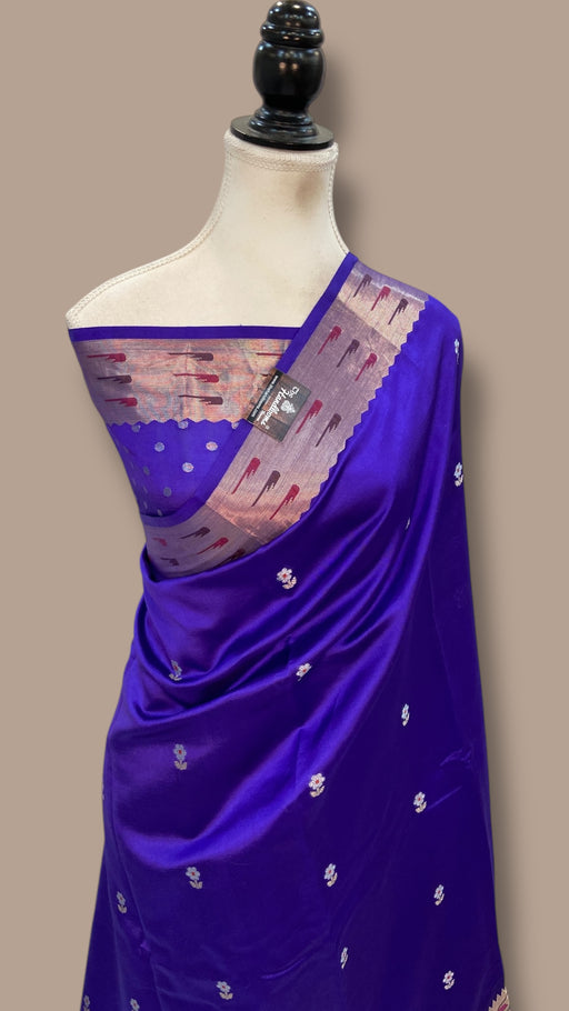 Pure Mango Silk Banarasi Handloom Saree - The Handlooms