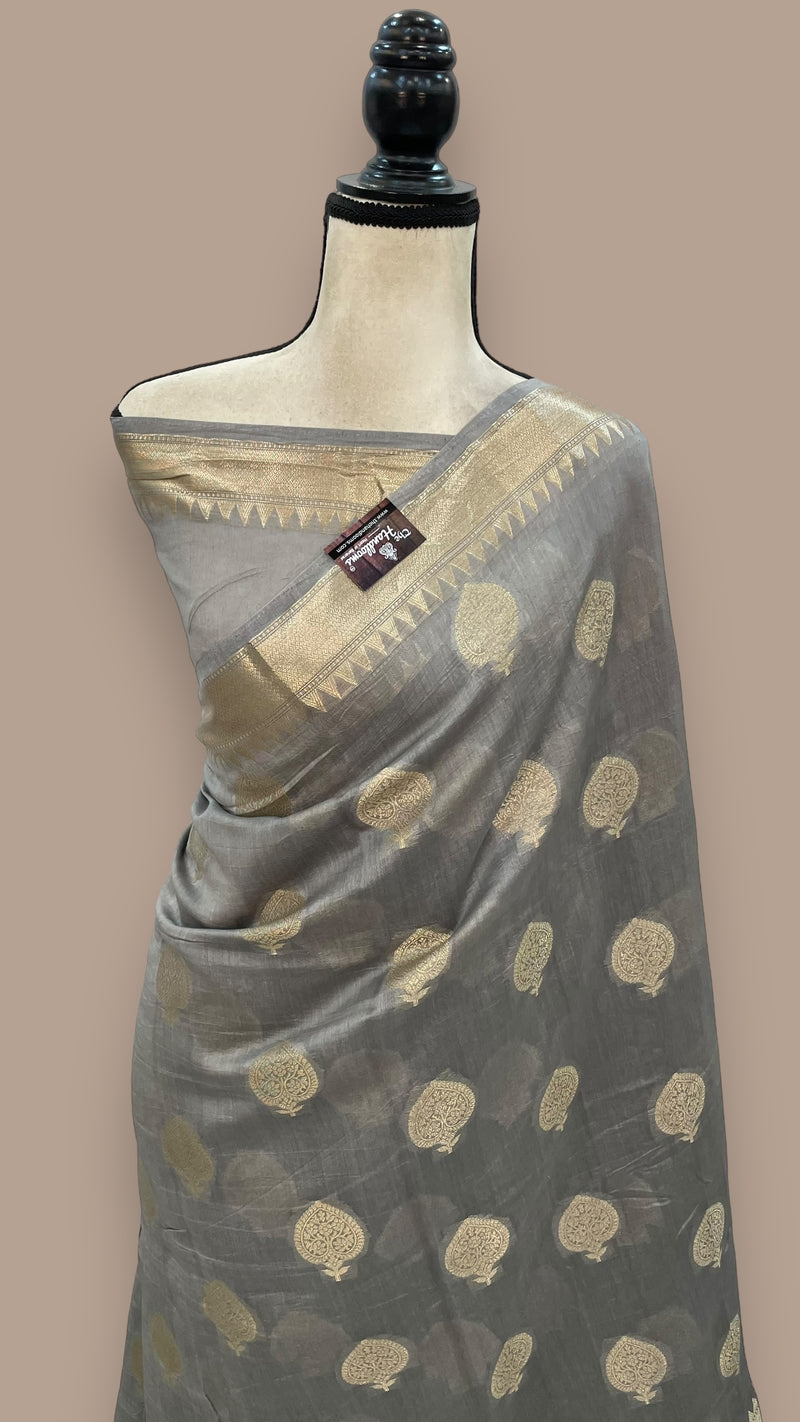 Pure Cotton Banarasi Handloom Saree - The Handlooms