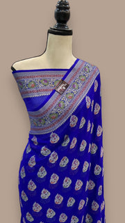 Pure Chiffon Khaddi Banarasi Saree - The Handlooms