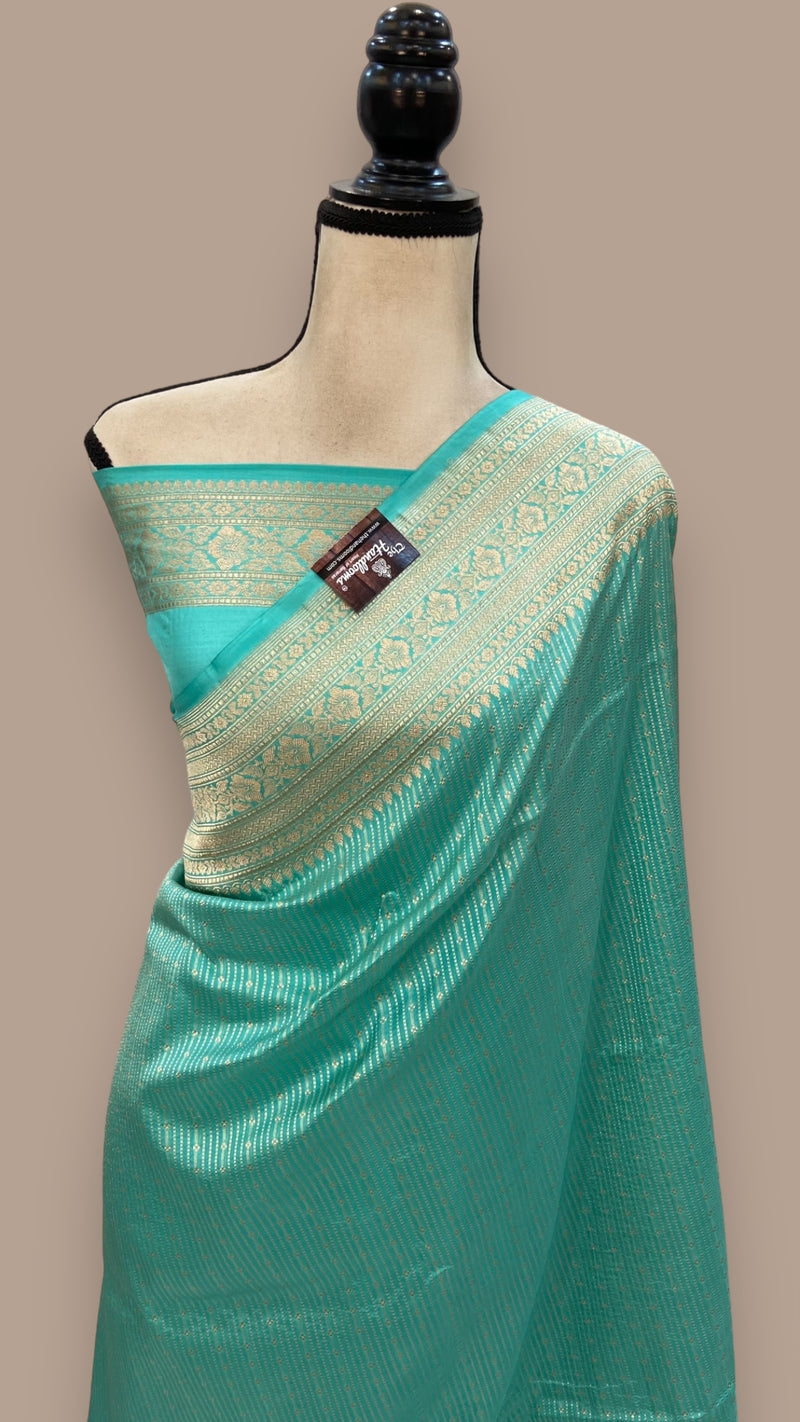 Pure Katan Silk Banarasi Handloom Saree - Tanchui Brocade - The Handlooms