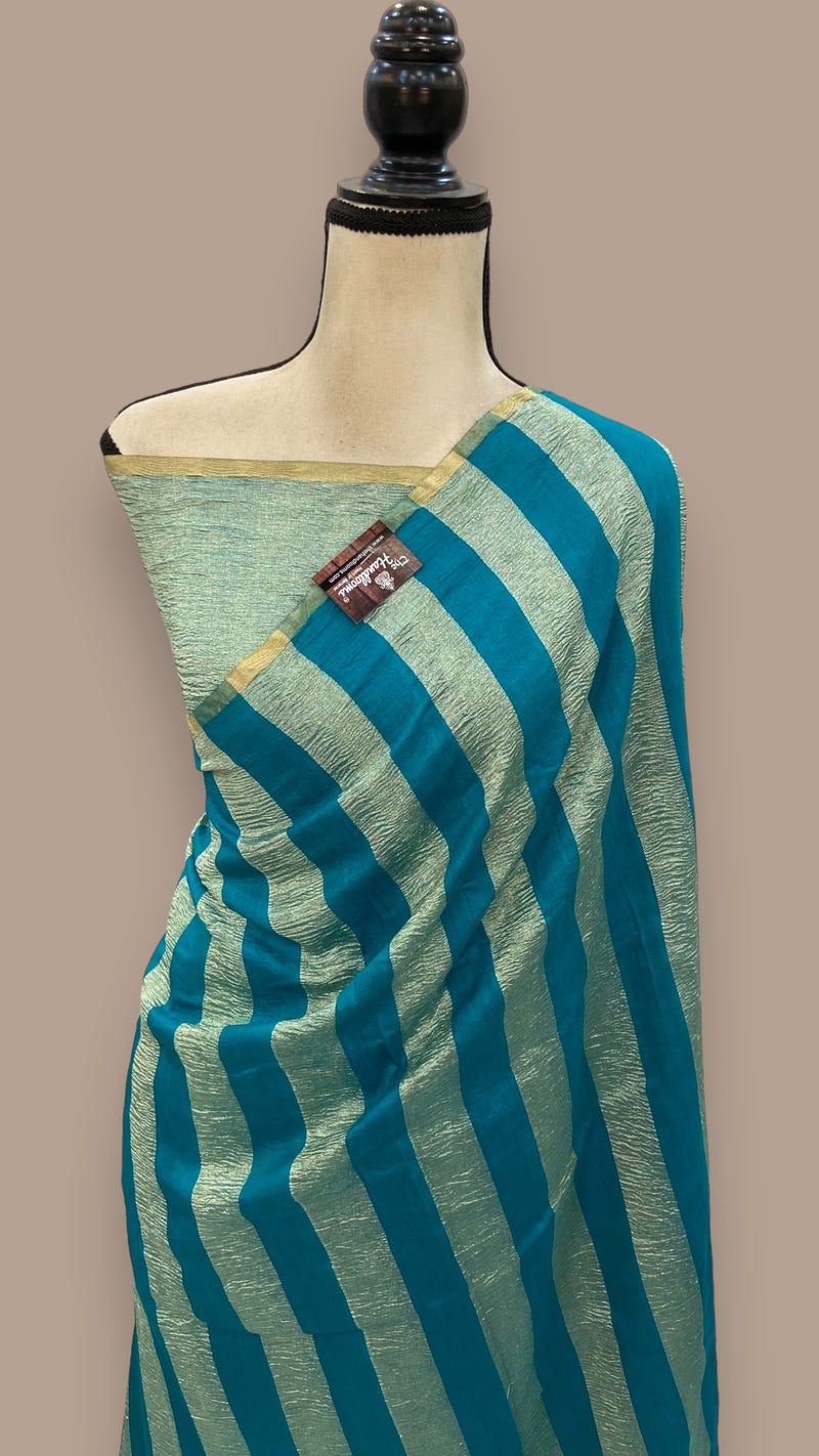 Pure Moonga Tissue Silk Banarasi Handloom Saree - The Handlooms