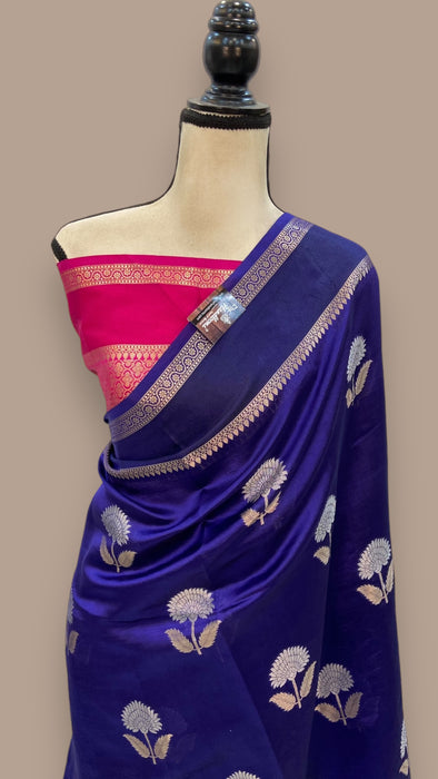 Pure Mango Silk Banarasi Handloom Saree