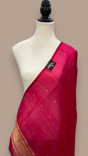Pure kora Banarasi Handloom Dupatta - The Handlooms