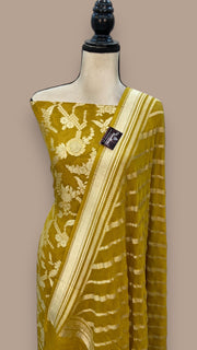 Khaddi Georgette Banarasi Dress material - The Handlooms