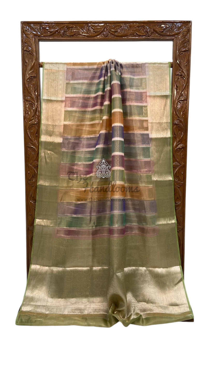 Pure Kora Tissue Handloom Banarasi Saree - The Handlooms
