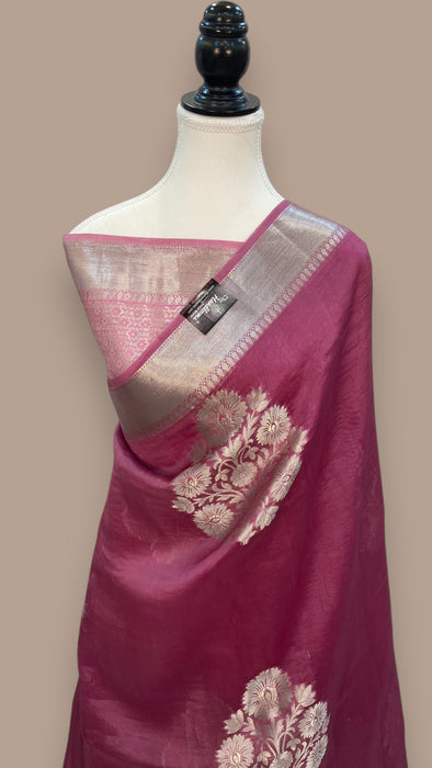 Pure Kora Handloom Banarasi Saree