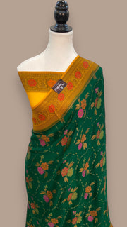 Pure Chiffon Khaddi Banarasi Saree - The Handlooms