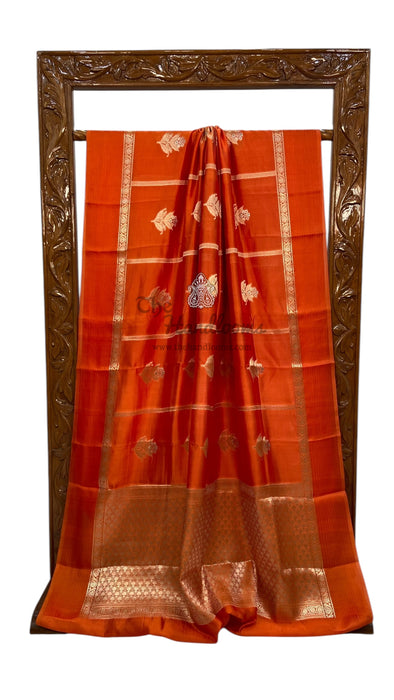 Pure Mango Silk Banarasi Handloom Saree