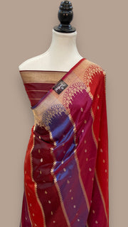 Pure Katan Silk Banarasi Handloom Saree - Rangkat - The Handlooms