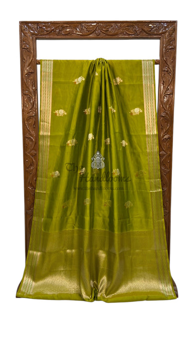 Pure Mango Silk Banarasi Handloom Saree