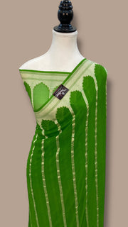 Pure Khaddi Georgette Handloom Banarasi Saree - The Handlooms