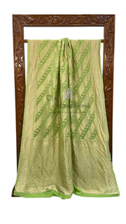 Khaddi Georgette Handloom Banarasi Saree - The Handlooms