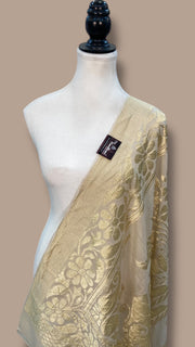 Pure Moonga  handloom Dupatta - The Handlooms