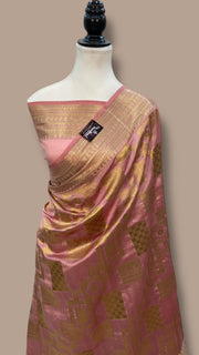 Pure Chiniya Silk Khaddi Handloom Banarasi Saree - The Handlooms