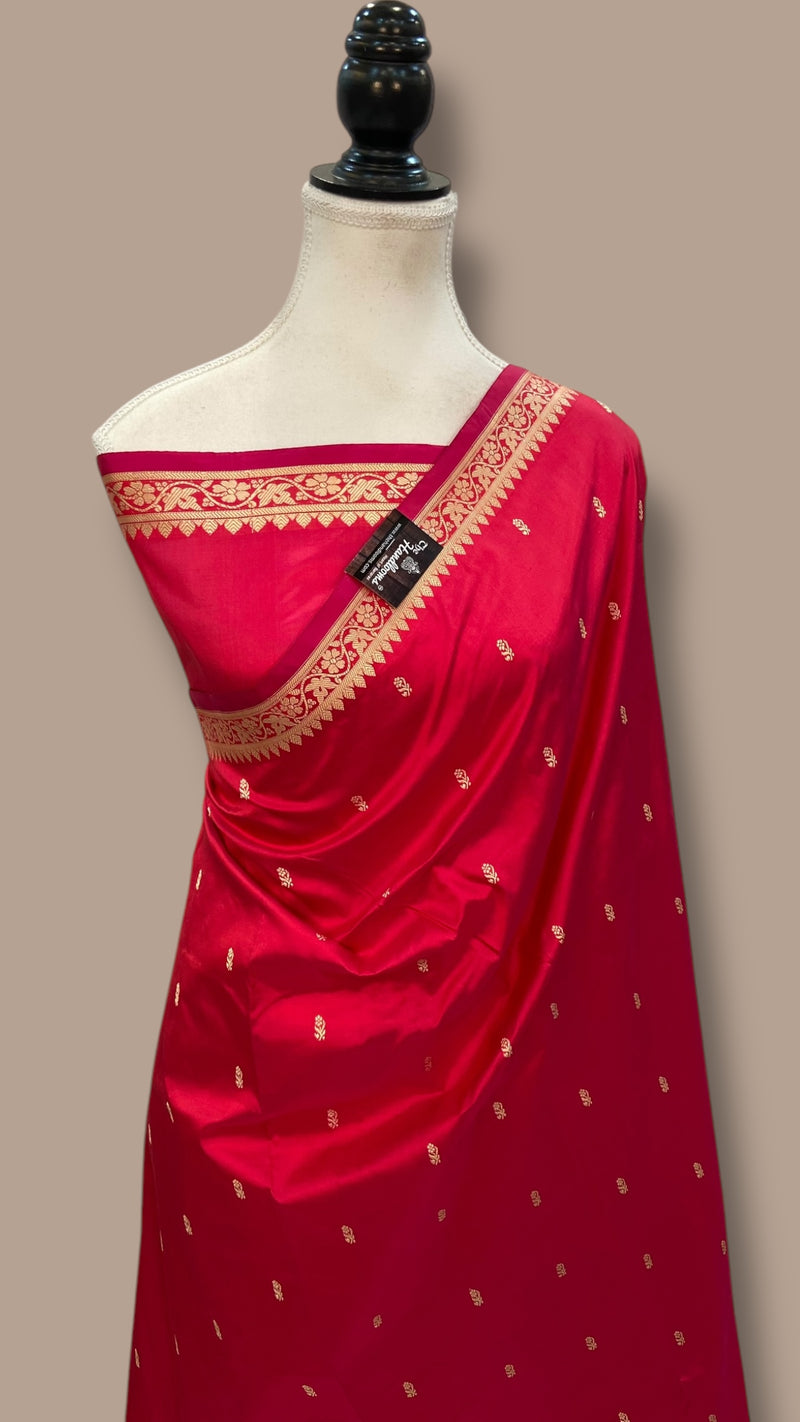 Pure Katan Silk Banarasi Handloom Saree - The Handlooms