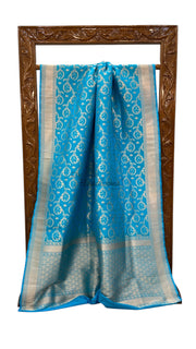 Pure Katan Silk Banarasi Handloom Saree - All Over Jaal Work - The Handlooms