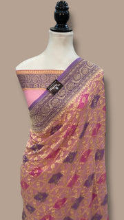Khaddi Georgette Banarasi Saree - The Handlooms
