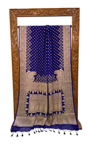 Pure Chiffon Khaddi Banarasi Saree - The Handlooms