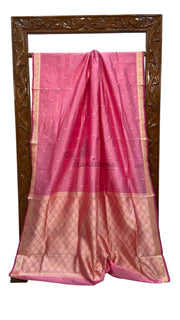 Pure Katan Silk Reshmi Zari Banarasi Handloom Saree - The Handlooms