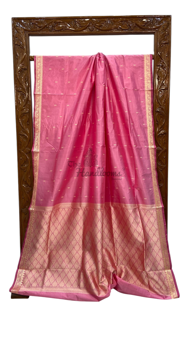 Pure Katan Silk Reshmi Zari Banarasi Handloom Saree - The Handlooms