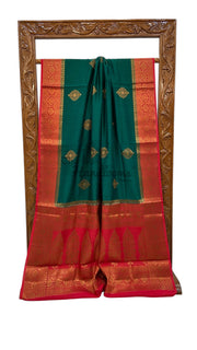 Moonga Georgette Handloom Banarasi Saree - The Handlooms