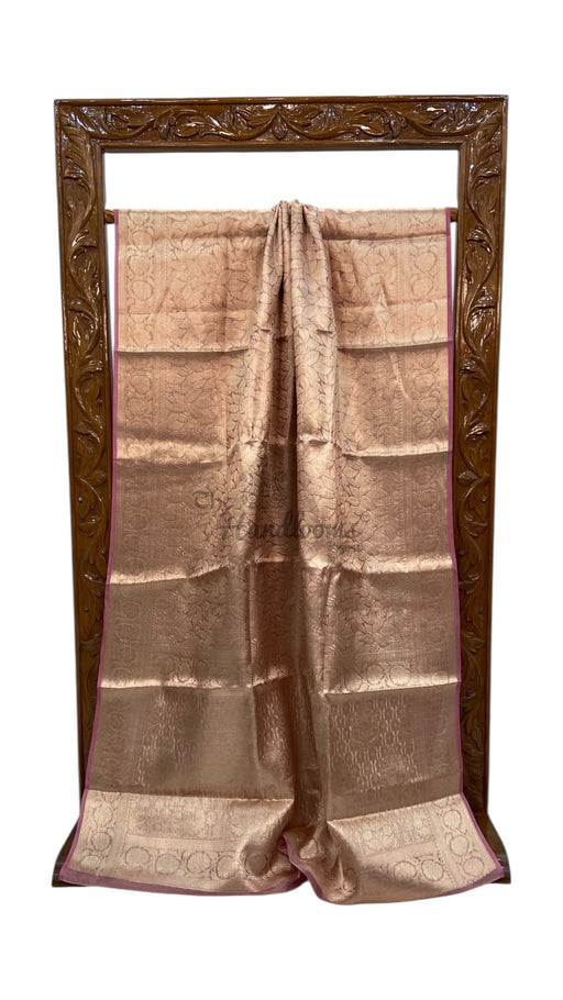 Pure Kora Tissue Tanchui Handloom Banarasi Saree - The Handlooms