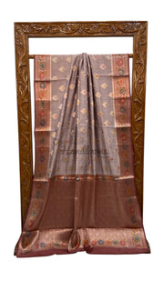 Pure Chiniya Silk Handloom Banarasi Saree - The Handlooms