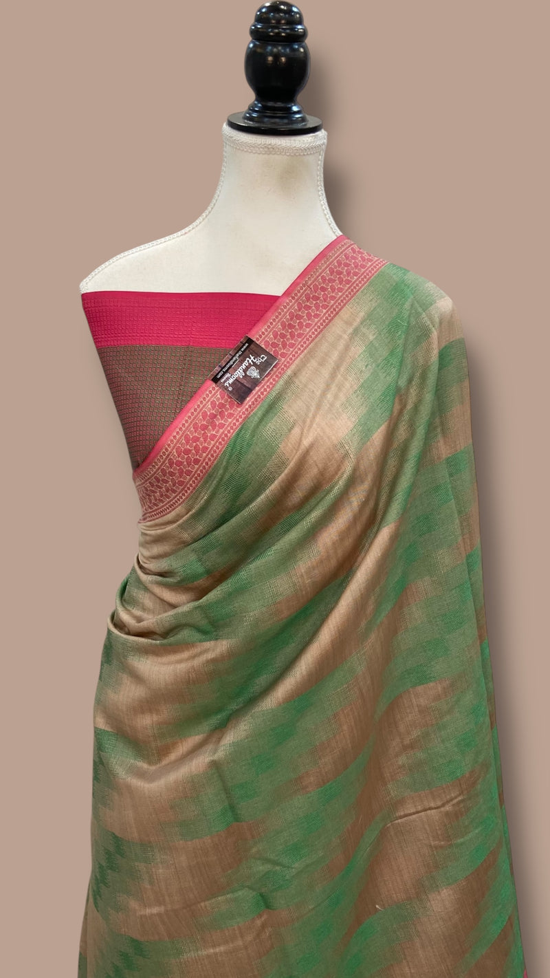 Pure Chiniya Silk Handloom Banarasi Saree - The Handlooms