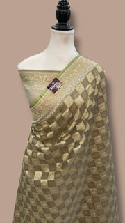 Pure Cotton Banarasi Handloom Saree - The Handlooms