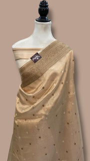 Pure Kora Tissue Handloom Banarasi Saree - The Handlooms
