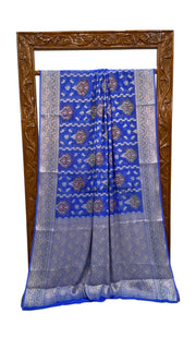 Pure Chiffon Khaddi Banarasi Saree - The Handlooms