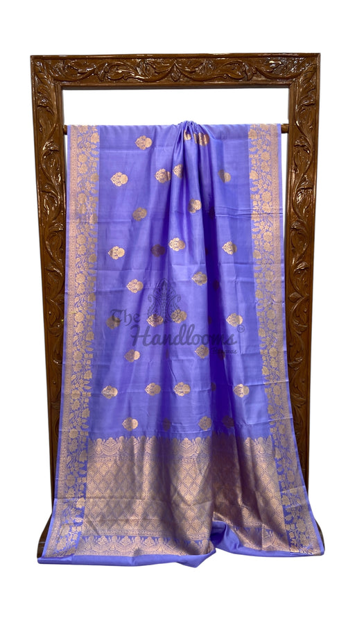 Pure Katan Silk Banarasi Handloom Saree - All over Kadua motifs - The Handlooms