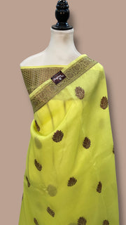 Pure Kora Handloom Banarasi Saree - The Handlooms